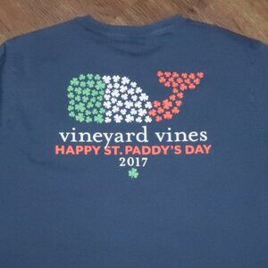 Vineyard Vines 2017 St. Patrick's Day Clover Long Sleeve Tee T-Shirt Youth XL 18